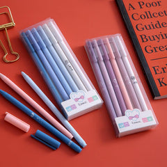 Gel Pens 6 Pack Quick Drying Stationery Pens 0.5mm Fine Point Smooth Writing