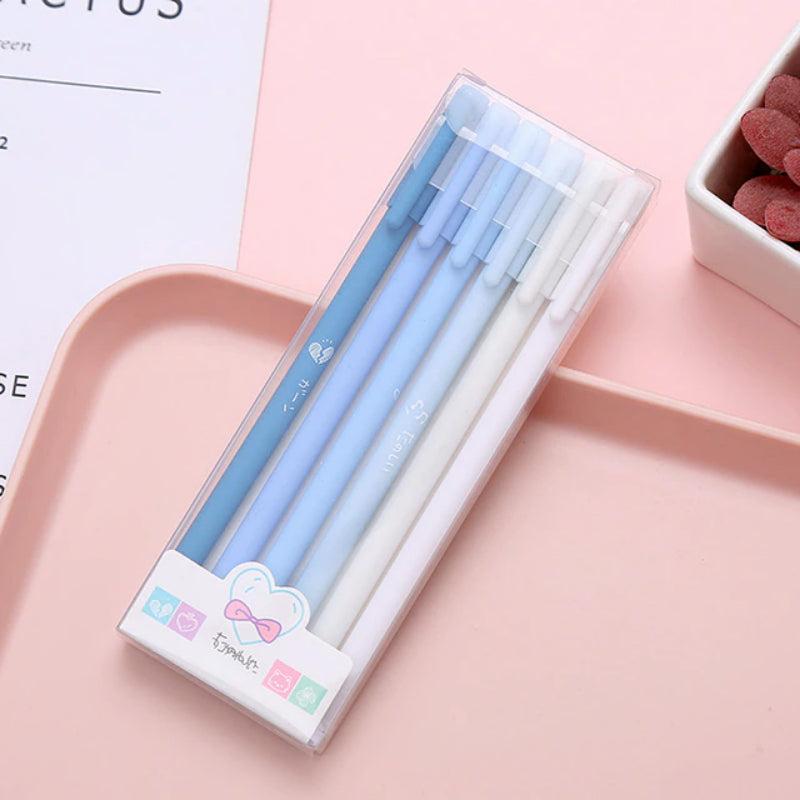 Gel Pens 6 Pack Quick Drying Stationery Pens 0.5mm Fine Point Smooth Writing