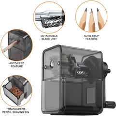 Manual Pencil Sharpener Fast Sharpen for Students School Classroom Home Artists