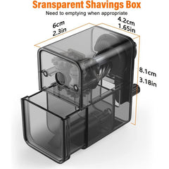 Manual Pencil Sharpener Fast Sharpen for Students School Classroom Home Artists