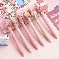 3pcs Rabbit Girls Ballpoint Pen Set For Girls Women