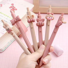 3pcs Rabbit Girls Ballpoint Pen Set For Girls Women