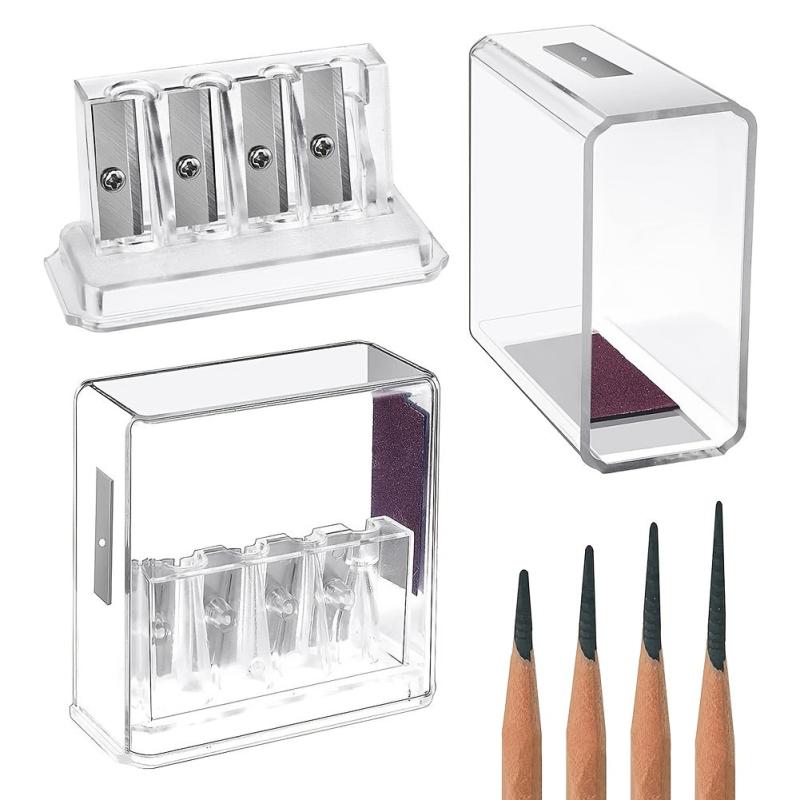 4 Hole Multi Pencil Sharpener for Students Charcoal Pencils Sketch