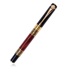 Chinese Style Wood Grain Fountain Pen Calligraphy Signature Gift