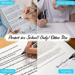 16pcs Rollerball Pen Fine Point 0.5mm Permanent Ballpoint Gel Ink Writing Pens
