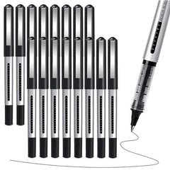 16pcs Rollerball Pen Fine Point 0.5mm Permanent Ballpoint Gel Ink Writing Pens