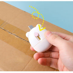 Adorable 2-in-1 Stamp Roller & Metal Cutter for Privacy Protection