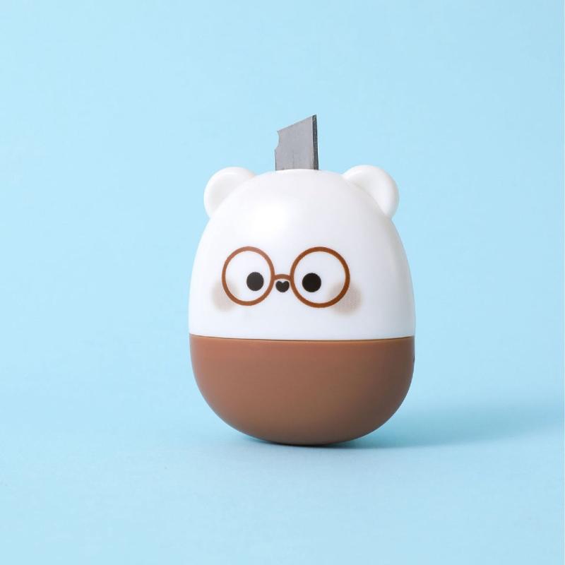 Adorable 2-in-1 Stamp Roller & Metal Cutter for Privacy Protection