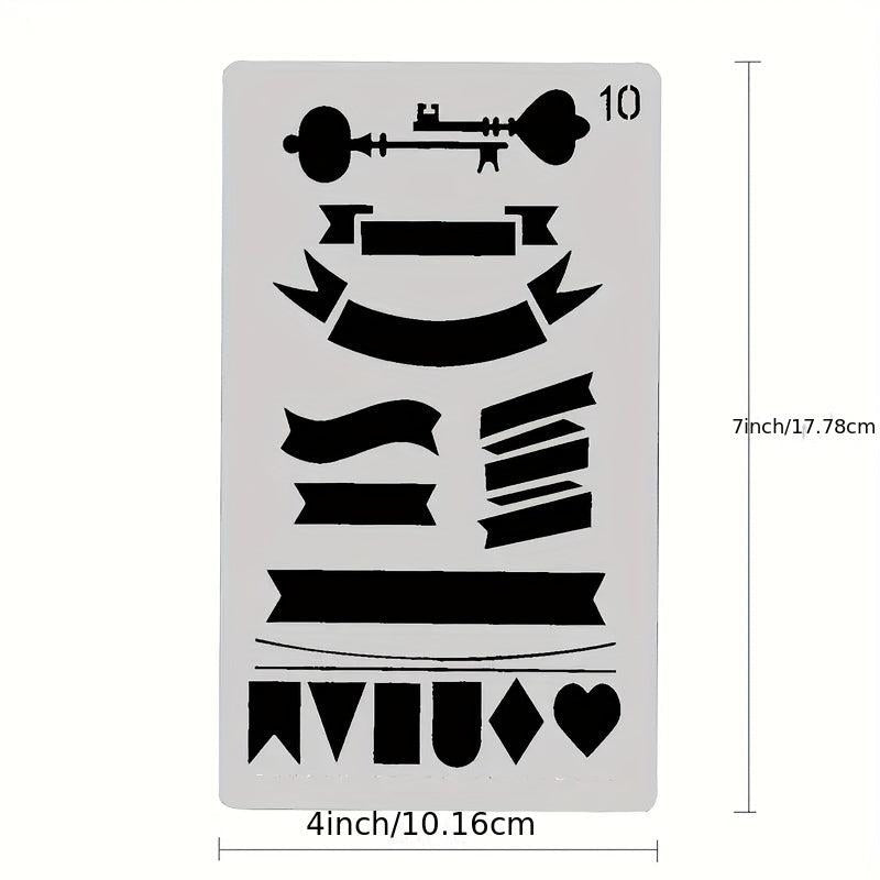 20pcs Journal Stencils Planner Stencils For Bullet Dot Journal Notebook