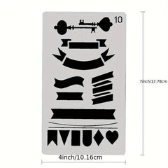 20pcs Journal Stencils Planner Stencils For Bullet Dot Journal Notebook