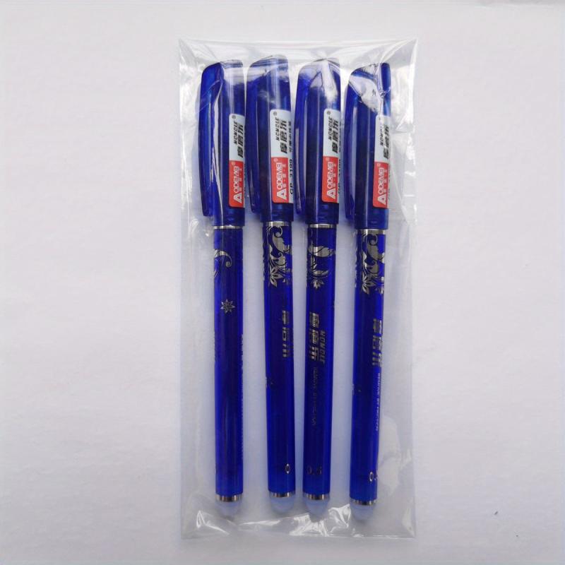 4 Pack Erasable Gel Pens 4 Colors 0.5mm Smooth Writing & Multifunctional