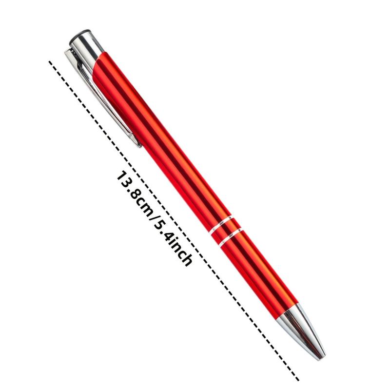 7pcs Metal Ballpoint Pen 1MM Bullet Ink