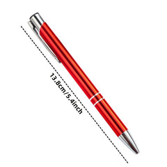 7pcs Metal Ballpoint Pen 1MM Bullet Ink