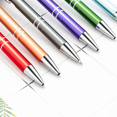 7pcs Metal Ballpoint Pen 1MM Bullet Ink