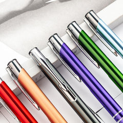 7pcs Metal Ballpoint Pen 1MM Bullet Ink