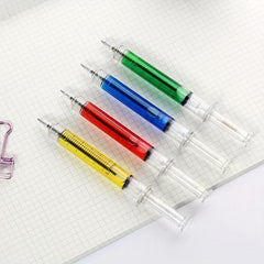 4pcs Syringe Ballpoint Pens for Students
