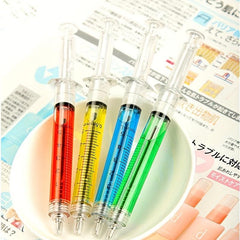 4pcs Syringe Ballpoint Pens for Students