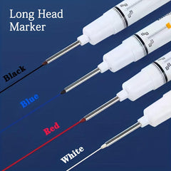5pcs Extended Nib 20MM Red Green Ink Long Head Markers Bathroom Woodworking