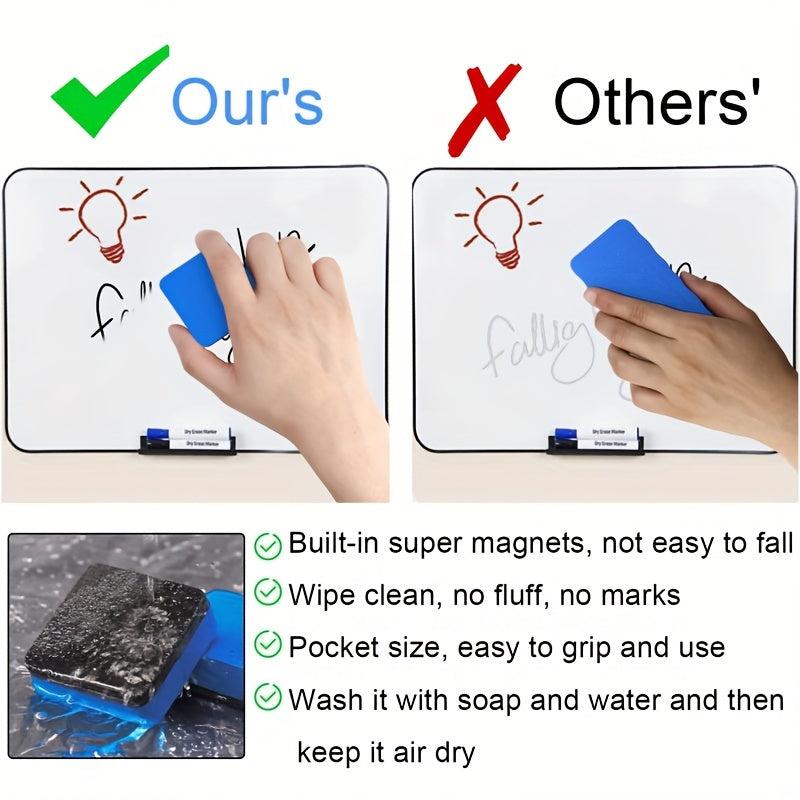 12pcs Magnetic Whiteboard Eraser Dry Erasers For Board