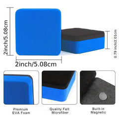 12pcs Magnetic Whiteboard Eraser Dry Erasers For Board