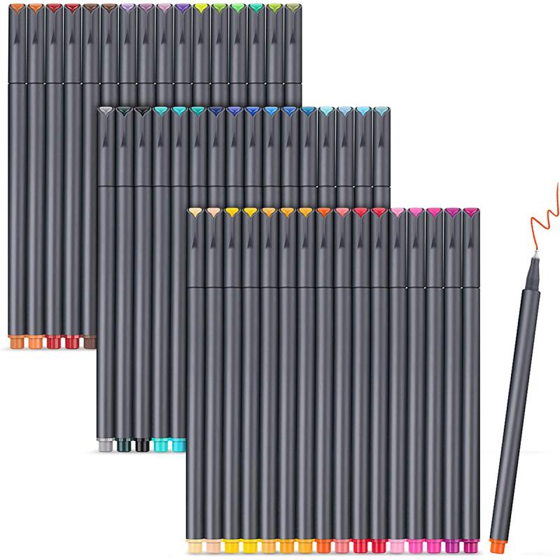48 Journal Pens Set - Writing, Coloring, Drawing & Note Taking - Perfect Gift