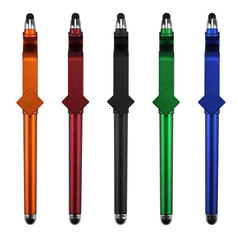 5pcs 3in1 Mobile Phone Holder BallPoint Pen Touch Screen Swipe Pen