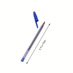 50pcs 1.0mm Bullet Point Ballpoint Pens for Hotel Catering & Office Stationery