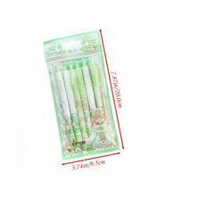 6pcs Matcha Theme Gel Pens for Party Favors & Crafts