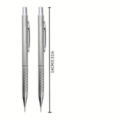 7pcs Metal Mech Pencil Set 0.5 0.7 0.9mm Students Writing Art Drawing