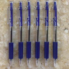 6pcs Red Ink Ballpoint Pens 0.7 Press Type Office Student Stationery