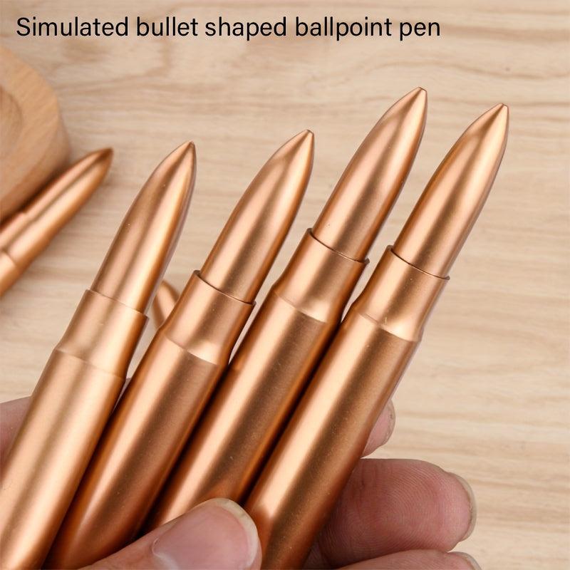 Retro Bullet Shape Ballpoint Pen Student Pocket Pen