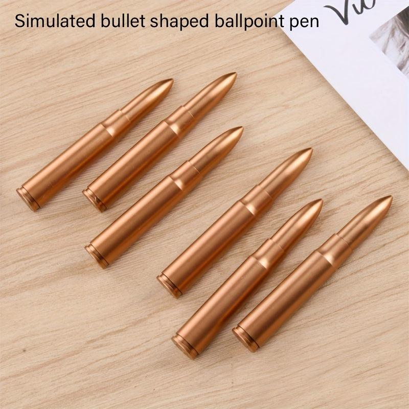 Retro Bullet Shape Ballpoint Pen Student Pocket Pen