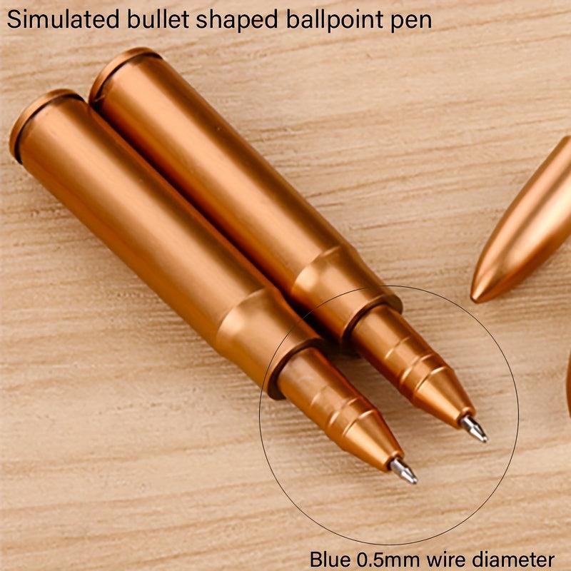 Retro Bullet Shape Ballpoint Pen Student Pocket Pen