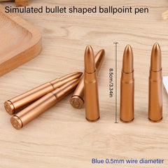 Retro Bullet Shape Ballpoint Pen Student Pocket Pen