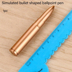 Retro Bullet Shape Ballpoint Pen Student Pocket Pen