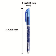13pcs Erasable Pen Refill & Eraser Set 0.5mm Ink Writing Stationery