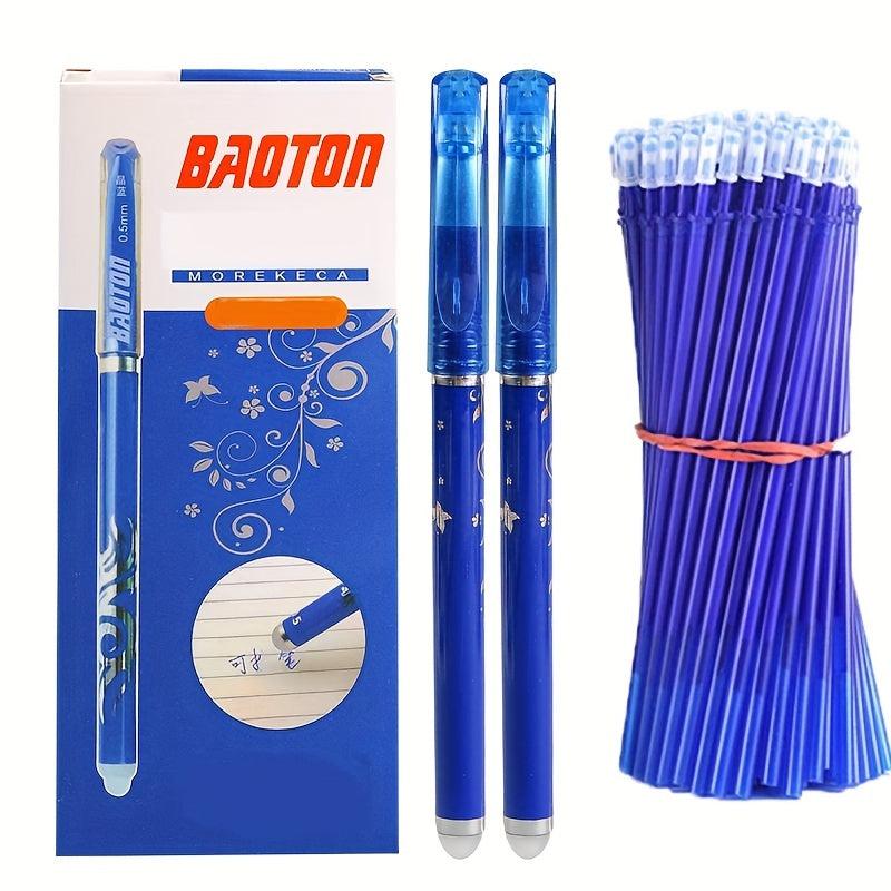 13pcs Erasable Pen Refill & Eraser Set 0.5mm Ink Writing Stationery