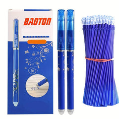 13pcs Erasable Pen Refill & Eraser Set 0.5mm Ink Writing Stationery