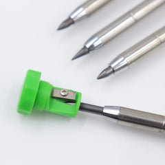 Carpenter Pencil Set 6 Cores Built in Sharpener Marking Tool Woodworking