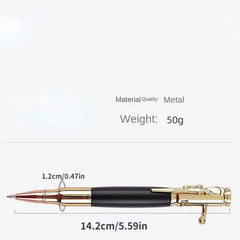 Gun Bolt Pen with Push Action Mechanism & Multifunctional Ballpoint Pen
