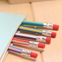 5pcs Soft Stripe Pencils, Perfect for Drawing & Writing