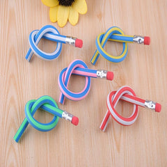 5pcs Soft Stripe Pencils, Perfect for Drawing & Writing