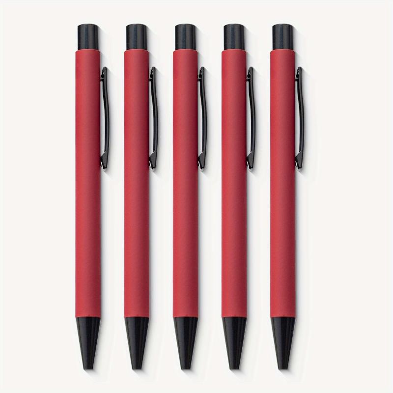 5 Pack Pretty Retractable Ballpoint Pens for Smooth Writing