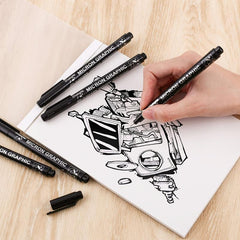 12pcs Waterproof Ink Fineliner Pens Set for Art Sketching Watercolor Multiliner