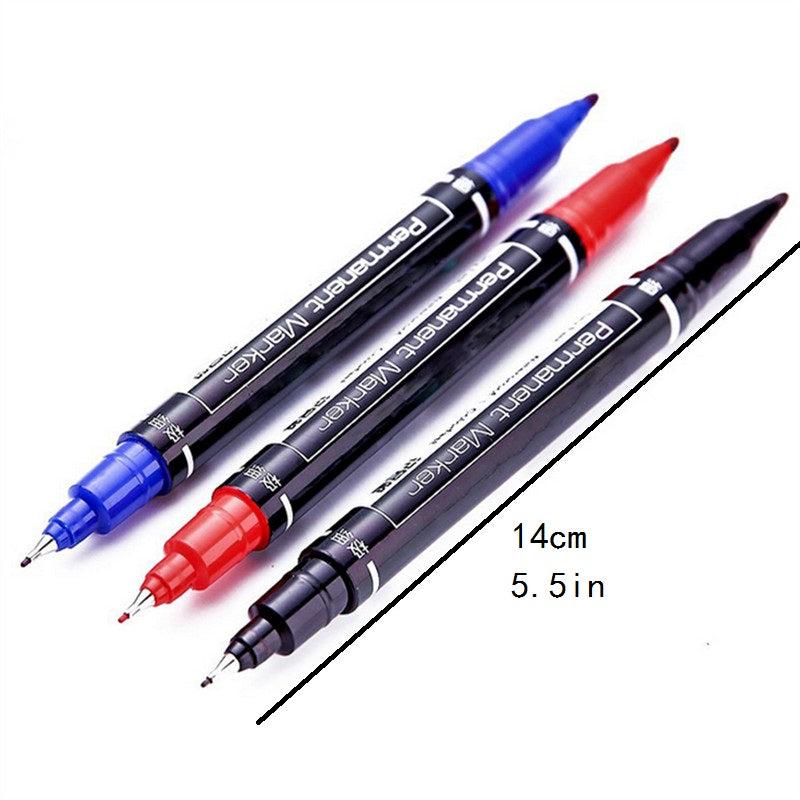 3pcs Waterproof Dual Tip Art Marker Pens Set