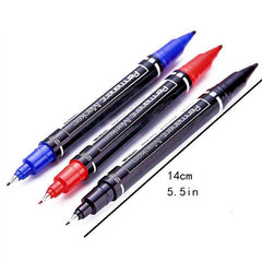 3pcs Waterproof Dual Tip Art Marker Pens Set
