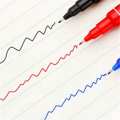 3pcs Waterproof Dual Tip Art Marker Pens Set