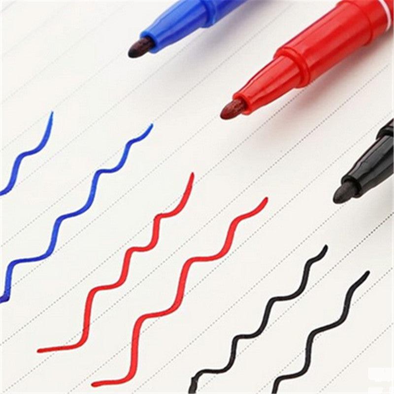 3pcs Waterproof Dual Tip Art Marker Pens Set