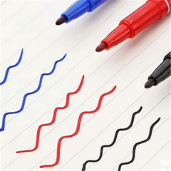 3pcs Waterproof Dual Tip Art Marker Pens Set