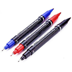 3pcs Waterproof Dual Tip Art Marker Pens Set